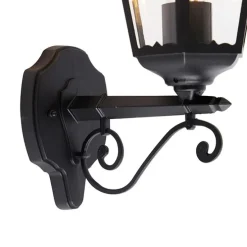 Klassische Außenwandleuchte schwarz IP44 - Havana Up