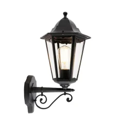 Klassische Außenwandleuchte schwarz IP44 - Havana Up