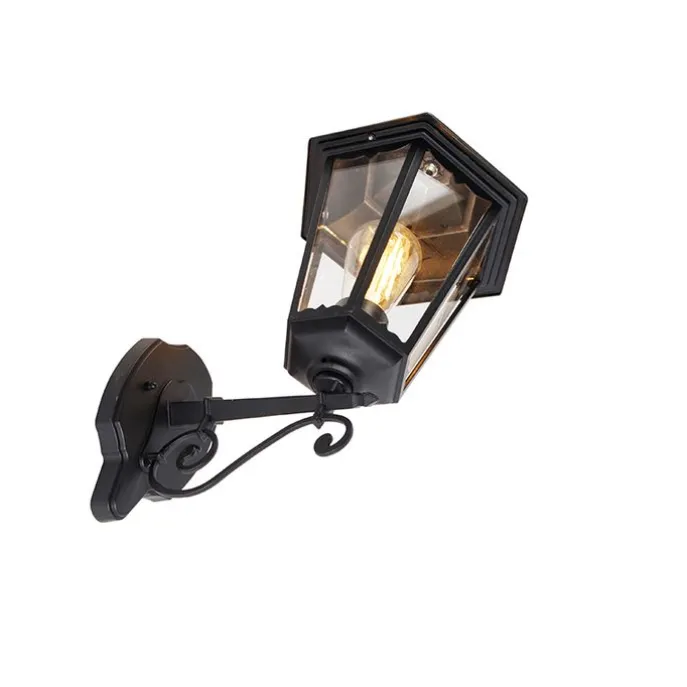 Klassische Außenwandleuchte schwarz IP44 - Havana Up