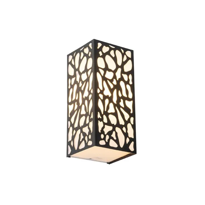 Klassische Außenwandleuchte schwarz IP44 - Nicole