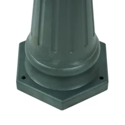 Klassische Aussenlaterne Dunkelgrün 217cm 3-flammig IP44 - New Haven