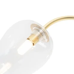 Klassische Deckenlampe Gold mit Glas 3-flammig - Elien