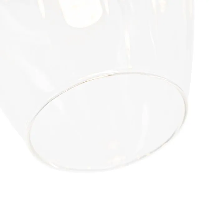 Klassische Deckenlampe Gold mit Glas 9 Lichter - Elien