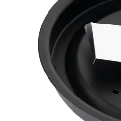 Klassische Deckenleuchte schwarz mit Opalglas 23 cm IP44 - Nohmi