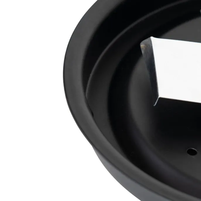 Klassische Deckenleuchte schwarz mit Opalglas 23 cm IP44 - Nohmi