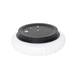 Klassische Deckenleuchte schwarz mit Opalglas 23 cm IP44 - Nohmi