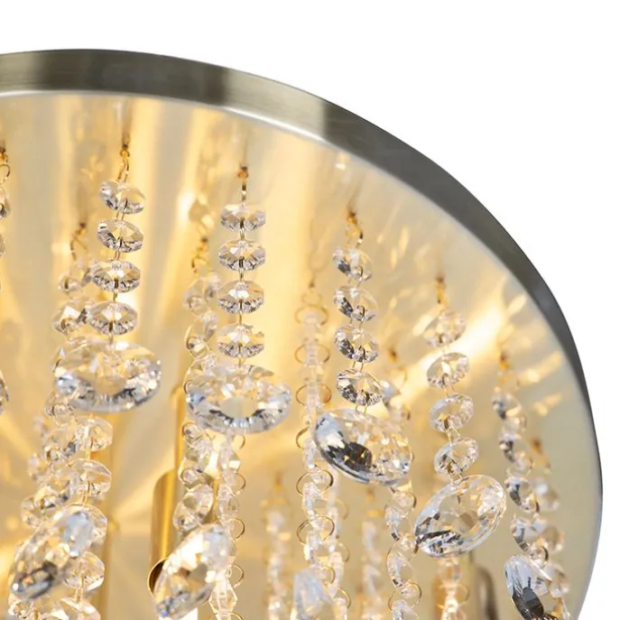 Klassische Deckenleuchte Gold / Messing 35 cm - Medusa