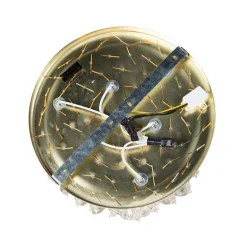 Klassische Deckenleuchte Gold / Messing 35 cm - Medusa