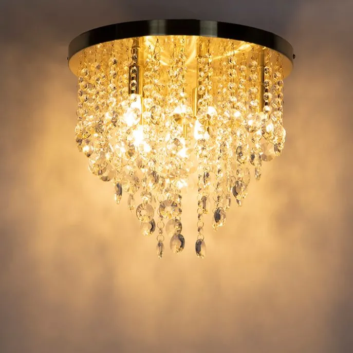 Klassische Deckenleuchte Gold / Messing 35 cm - Medusa