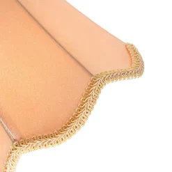 Klassische Deckenleuchte in Schwarz mit goldenem Lampenschirm, 3-flammig – Nona