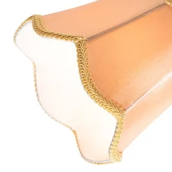 Klassische Deckenleuchte in Schwarz mit goldenem Lampenschirm, 3-flammig – Nona