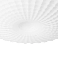 Klassische Deckenleuchte schwarz mit Opalglas 30 cm IP44 - Nohmi