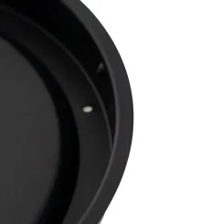 Klassische Deckenleuchte schwarz mit Rauchglas 30 cm IP44 - Nohmi