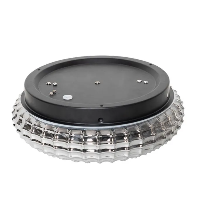 Klassische Deckenleuchte schwarz mit Rauchglas 30 cm IP44 - Nohmi