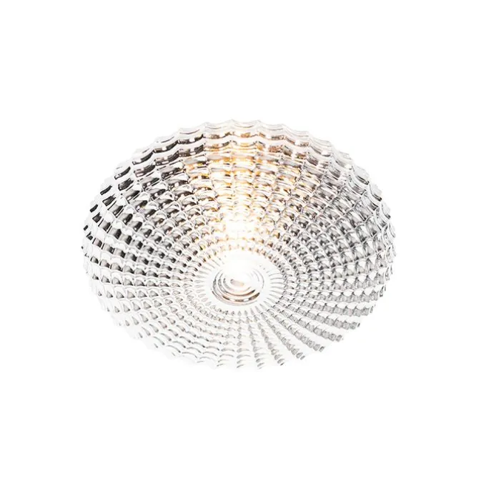 Klassische Deckenleuchte schwarz mit Rauchglas 35 cm IP44 - Nohmi