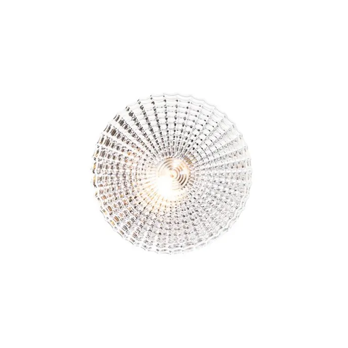 Klassische Deckenleuchte schwarz mit Rauchglas 23 cm IP44 - Nohmi