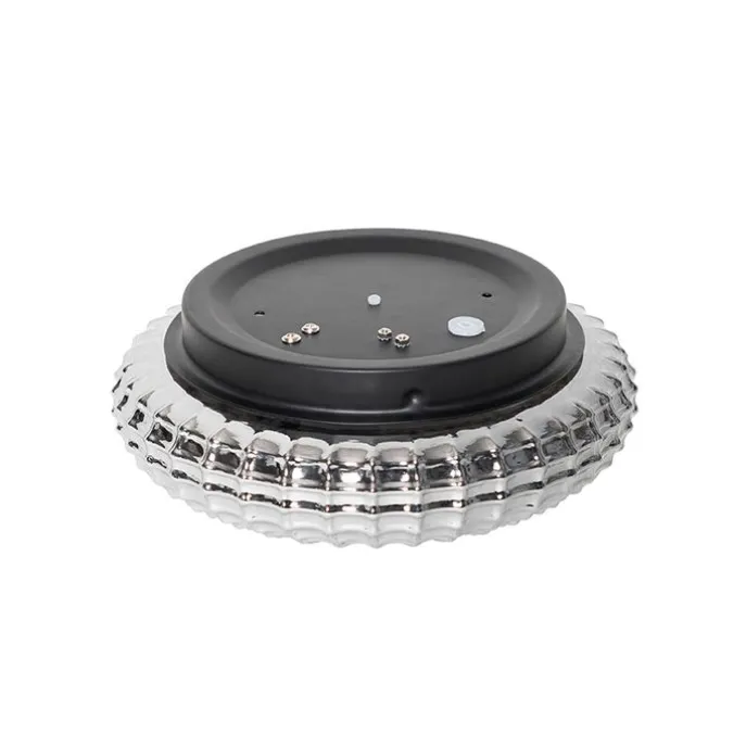 Klassische Deckenleuchte schwarz mit Rauchglas 23 cm IP44 - Nohmi