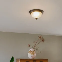 Klassische Deckenleuchte braun opal - Classico