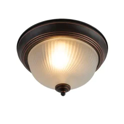 Klassische Deckenleuchte braun opal - Classico