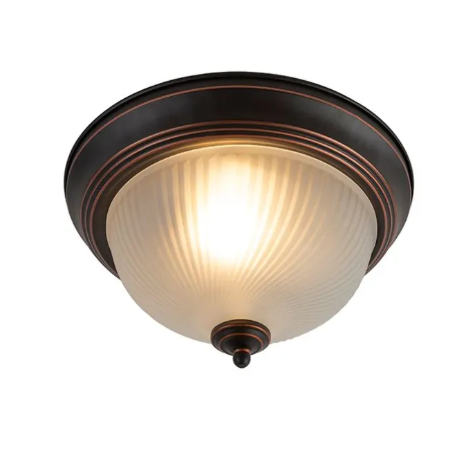 Klassische Deckenleuchte braun opal - Classico