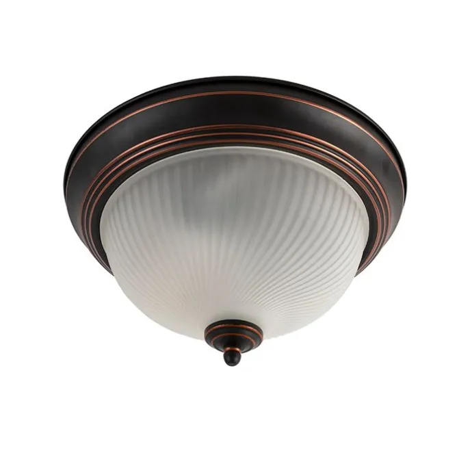 Klassische Deckenleuchte braun opal - Classico