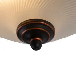 Klassische Deckenleuchte braun opal - Classico