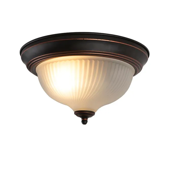 Klassische Deckenleuchte braun opal - Classico