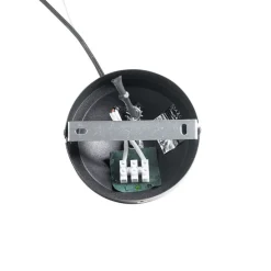 Klassische Hängelampe schwarz mit Lampenschirm gold 5-flammig - Nona