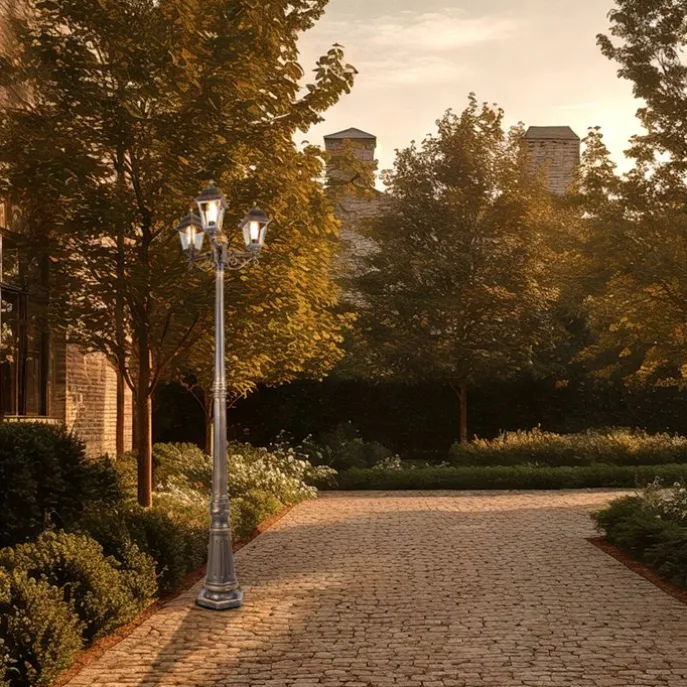 Klassische Laterne Antikgold 3-Licht IP44 - Hauptstadt