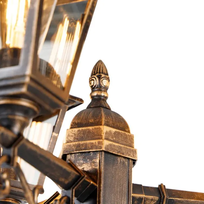 Klassische Laterne Antikgold 3-Licht IP44 - Hauptstadt