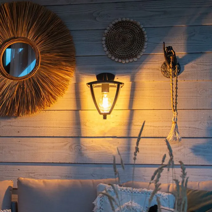 Klassische Laterne für den Außenbereich mit dunkelgrauer Schutzart IP44 - Platar