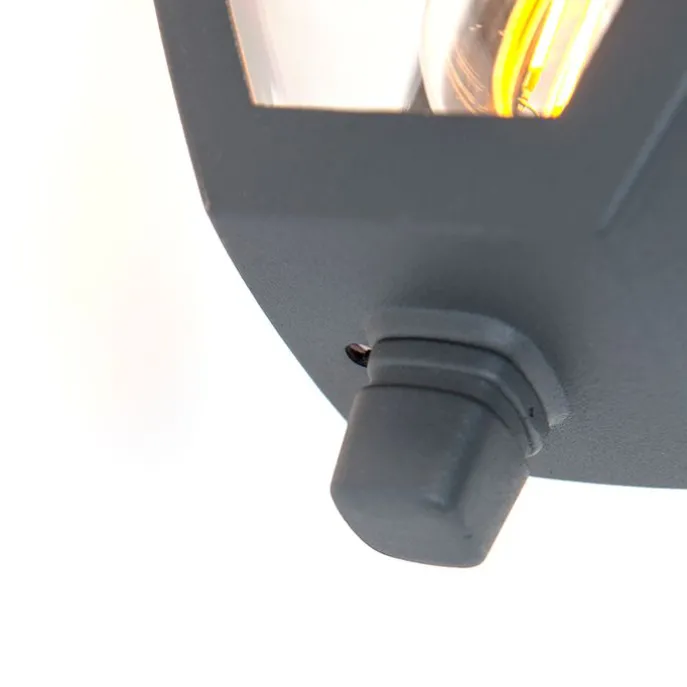Klassische Laterne für den Außenbereich mit dunkelgrauer Schutzart IP44 - Platar