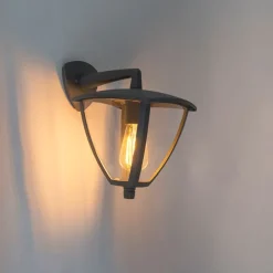 Klassische Laterne für den Außenbereich mit dunkelgrauer Schutzart IP44 - Platar