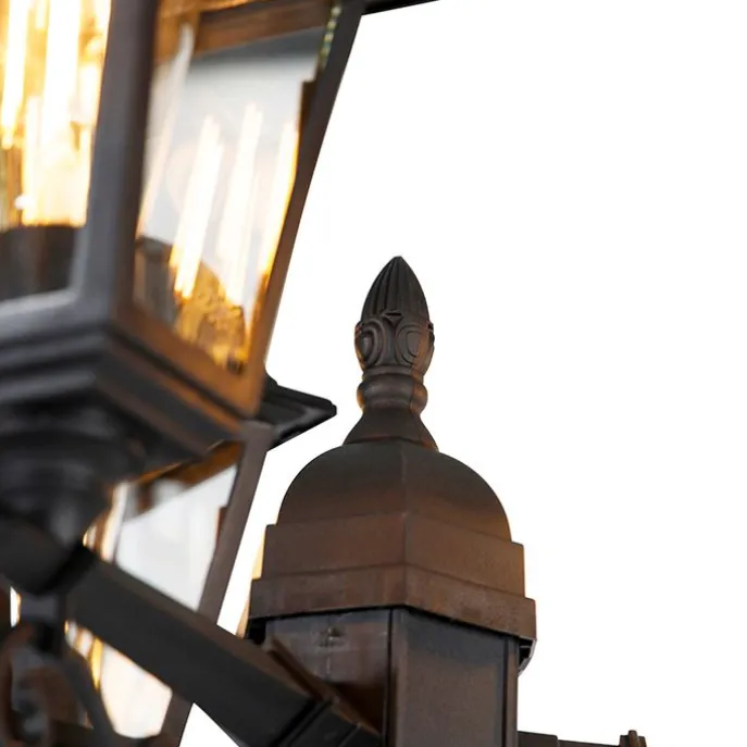 Klassische Laterne schwarz 3-Licht IP44 - Hauptstadt