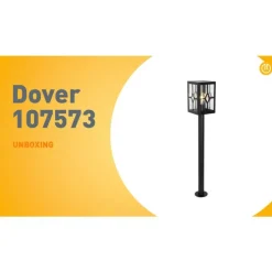 Klassische Stehleuchte für den Außenbereich schwarz 100 cm IP44 - Dover