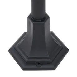 Klassische Wegeleuchte schwarz 122cm IP44 - New Haven Gehämmert