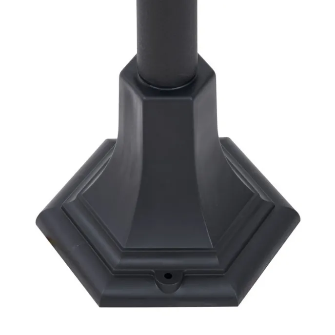 Klassische Wegeleuchte schwarz 122cm IP44 - New Haven Gehämmert