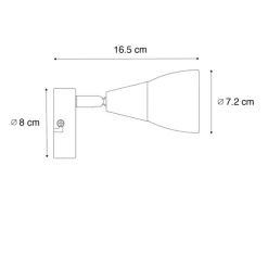 Klassischer Deckenstrahler Gold mit Milchglas - Madi