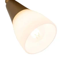 Klassischer Deckenstrahler Gold mit Milchglas - Madi