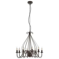 Klassischer Kronleuchter Rostbraun 8-flammig - Giuseppe