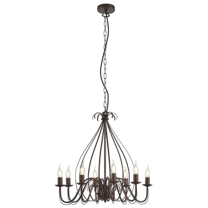 Klassischer Kronleuchter Rostbraun 8-flammig - Giuseppe