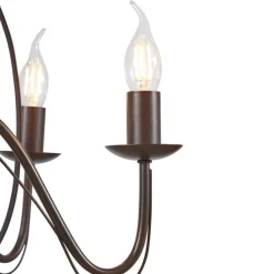 Klassischer Kronleuchter Rostbraun 8-flammig - Giuseppe