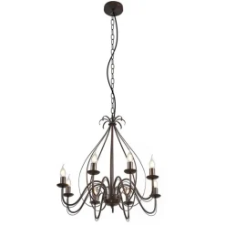Klassischer Kronleuchter Rostbraun 8-flammig - Giuseppe
