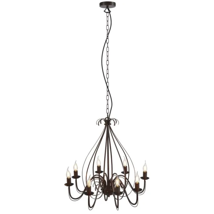 Klassischer Kronleuchter Rostbraun 8-flammig - Giuseppe