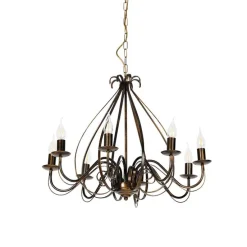 Klassischer Kronleuchter Antikgold 8 Lichter - Giuseppe 8