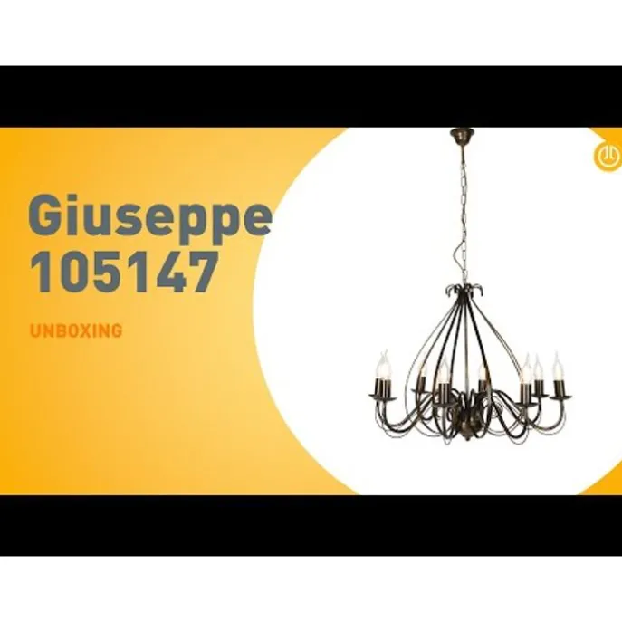 Klassischer Kronleuchter Antikgold 8 Lichter - Giuseppe 8