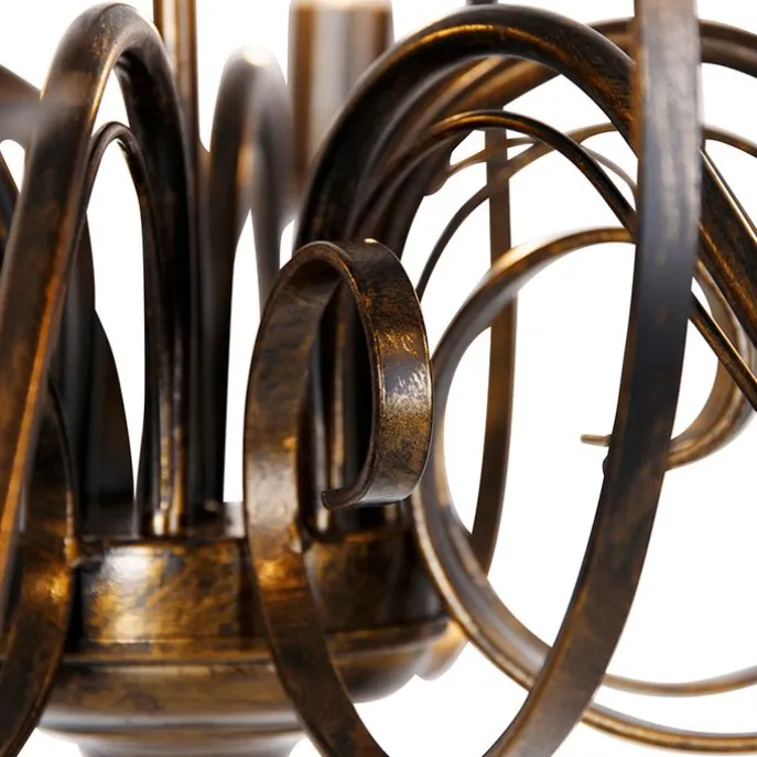 Klassischer Kronleuchter Antikgold 8 Lichter - Giuseppe 8