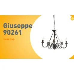 Klassischer Kronleuchter Rostbraun 5-flammig - Giuseppe