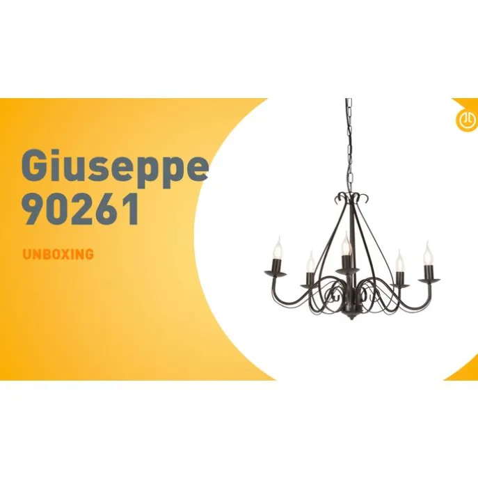 Klassischer Kronleuchter Rostbraun 5-flammig - Giuseppe