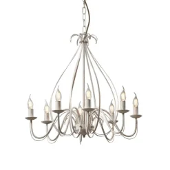 Klassischer Kronleuchter Creme 8-flammig - Giuseppe